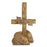 Hand-Carved Olive Wood Cross Held by Hand - Follow Jesus