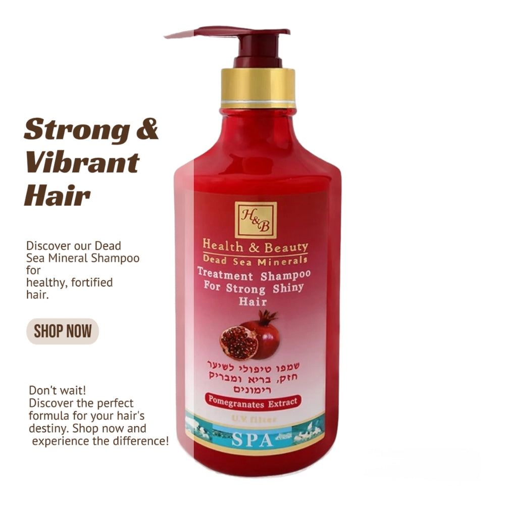 Dead Sea Strength: Pomegranate Extract for Fortified Hair