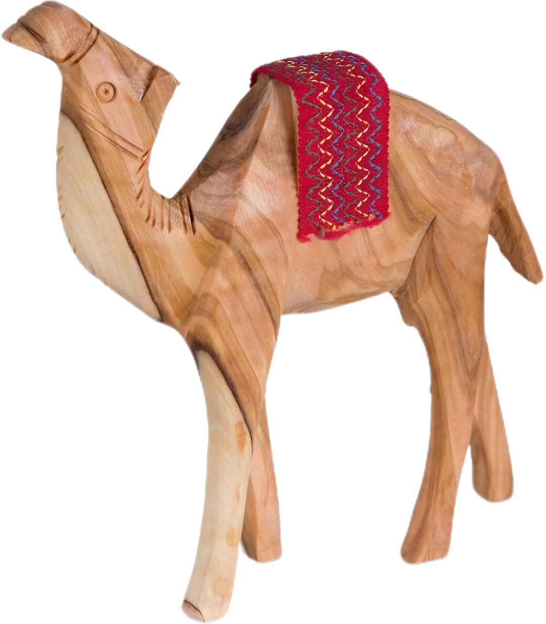 Desert Jewel: A Red-Hued Olivewood Camel