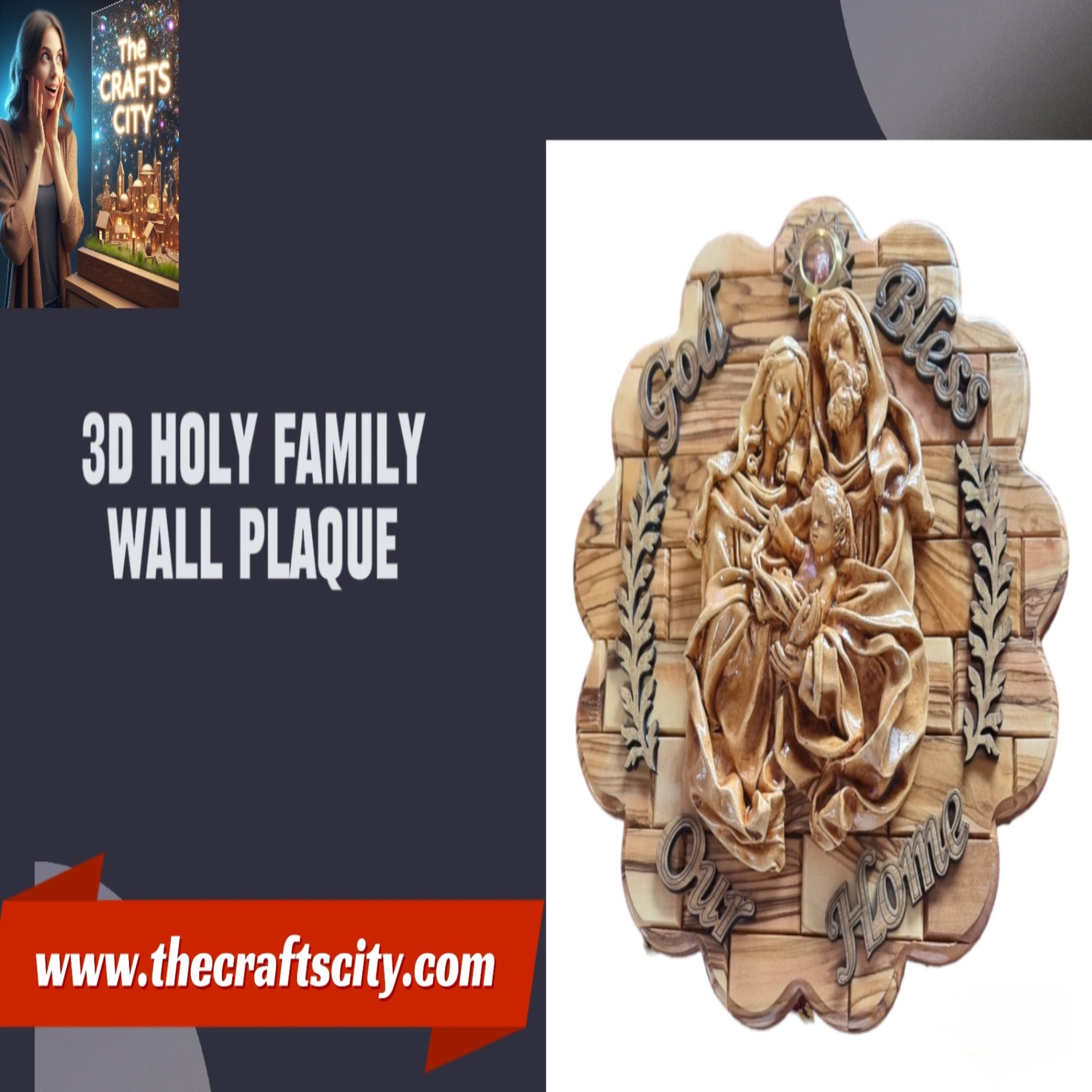 Placa de pared 3D La Sagrada Familia” 