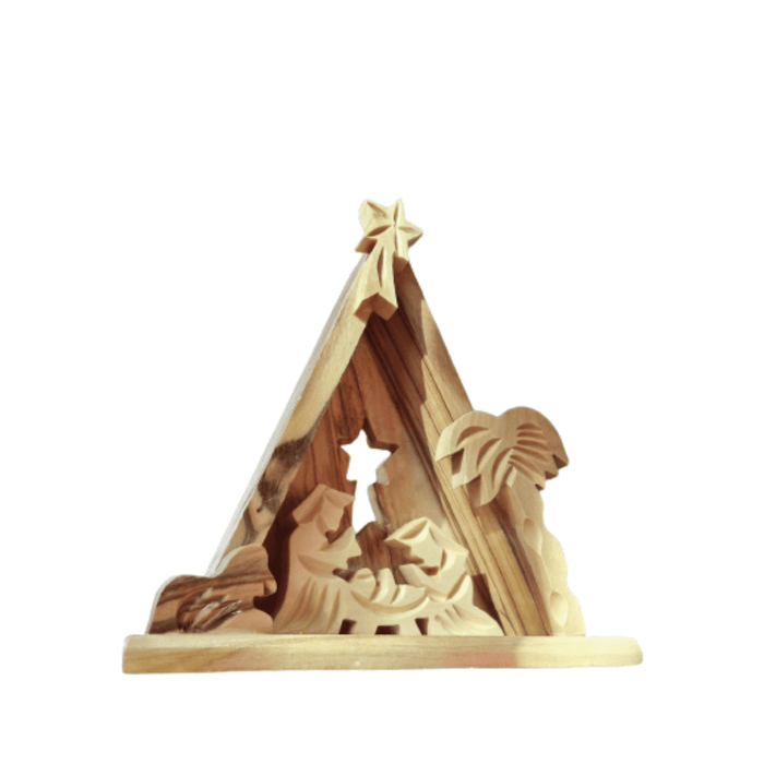 Bethlehem Olive Wood Mini Nativity Scene