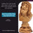 Hand-Carved Olive Wood Bust of Jesus Christ 