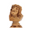 Hand-Carved Olive Wood Bust of Jesus Christ 