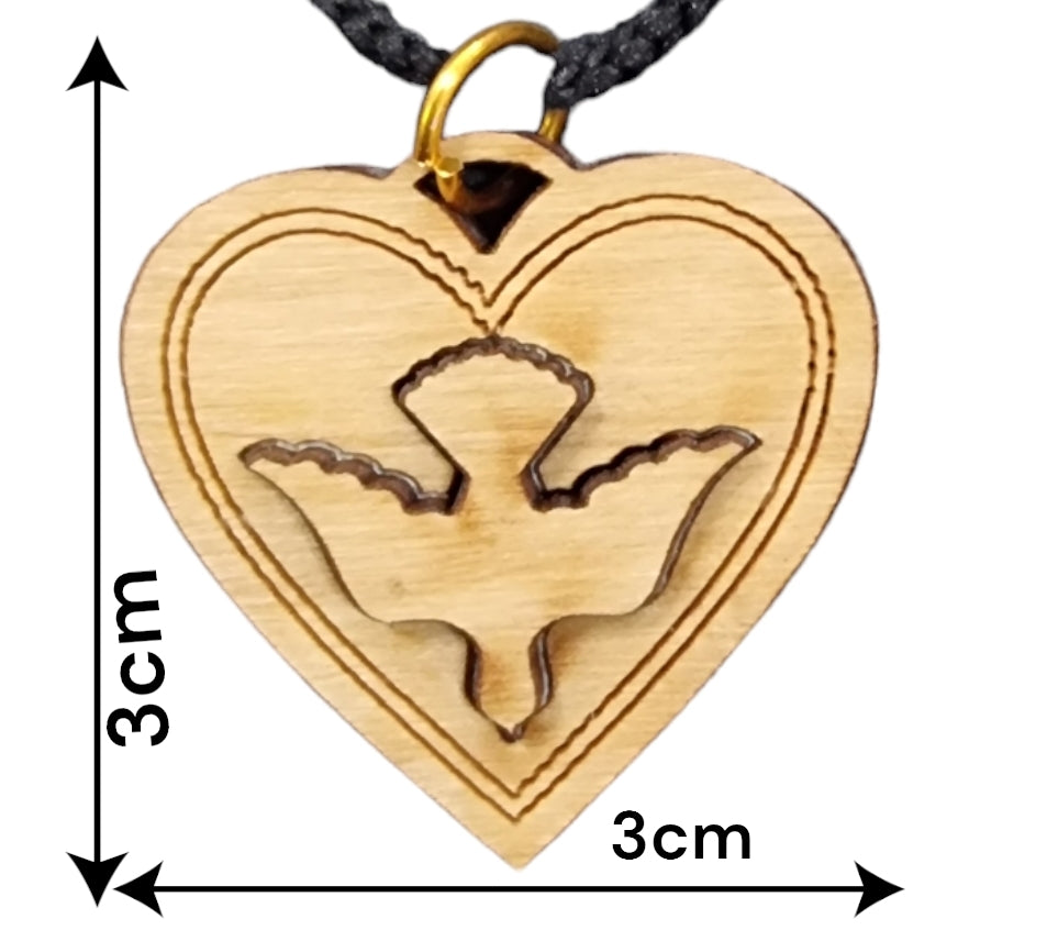 Symbol of Hope: 3D Holy Spirit Dove in Handcrafted Olive Wood