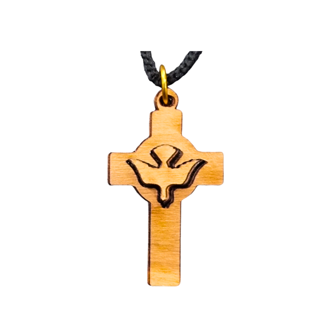 Holy Spirit Olive Wood Wooden Cross