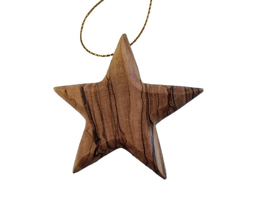 Olive Wood Christmas Ornament Start