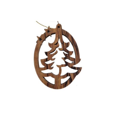 Olive Wood Christmas Ornaments from Bethlehem