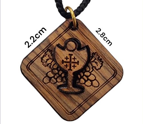 Jerusalem wooden Cross Necklace