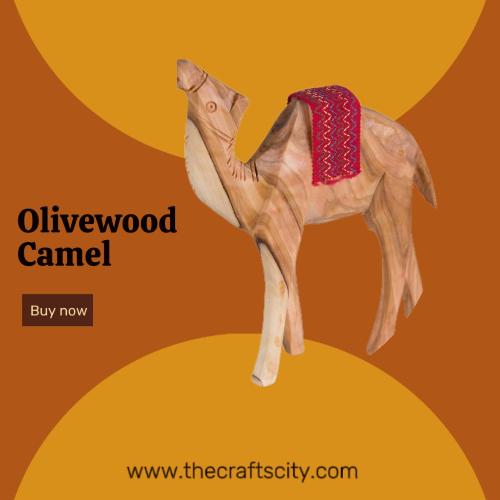 Olive wood wooden camel 