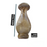 Elegant Olivewood Artisan Vase - 14cm Handcrafted Decor Piece