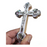 13.5cm Mother-of-Pearl Olive Wood Crucifix with Holy Land Relics