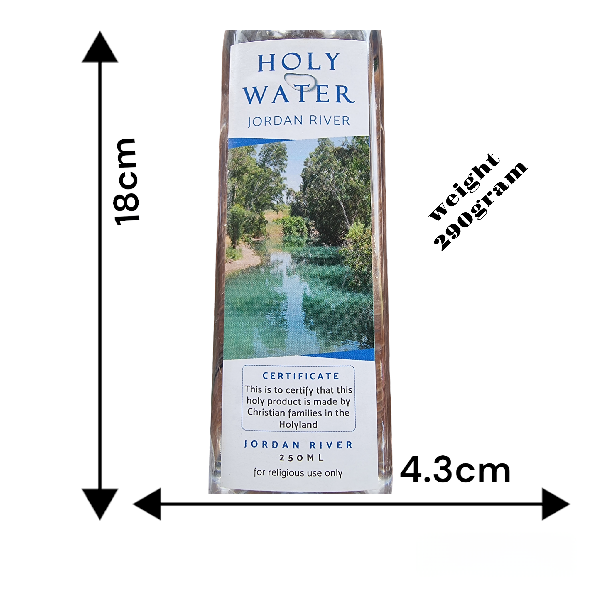 250ml de Agua Bendita del Río Jordán 