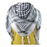 Black and White Palestinian Pride Keffiyeh