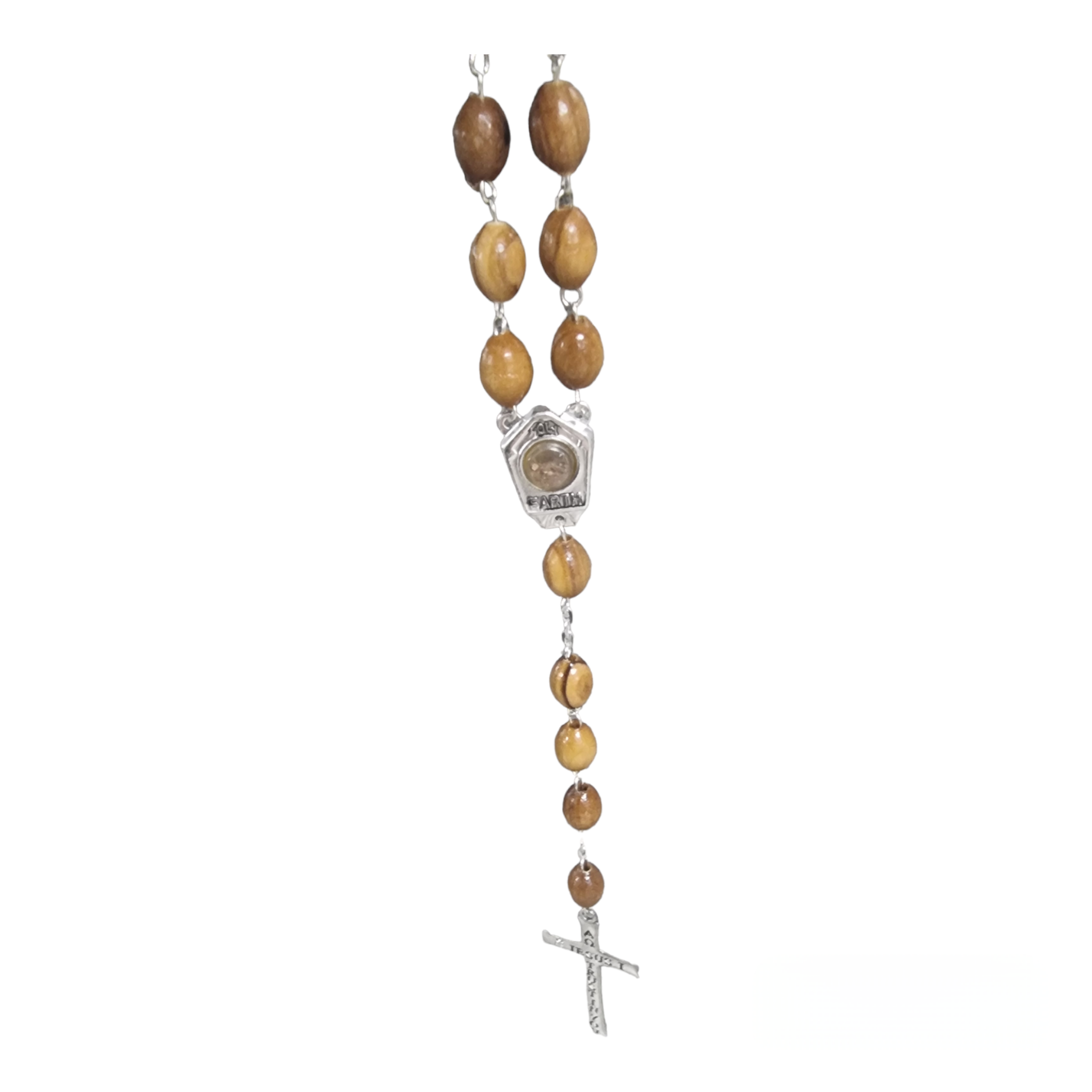 "Divine Connection:  Olive Wood Rosary"