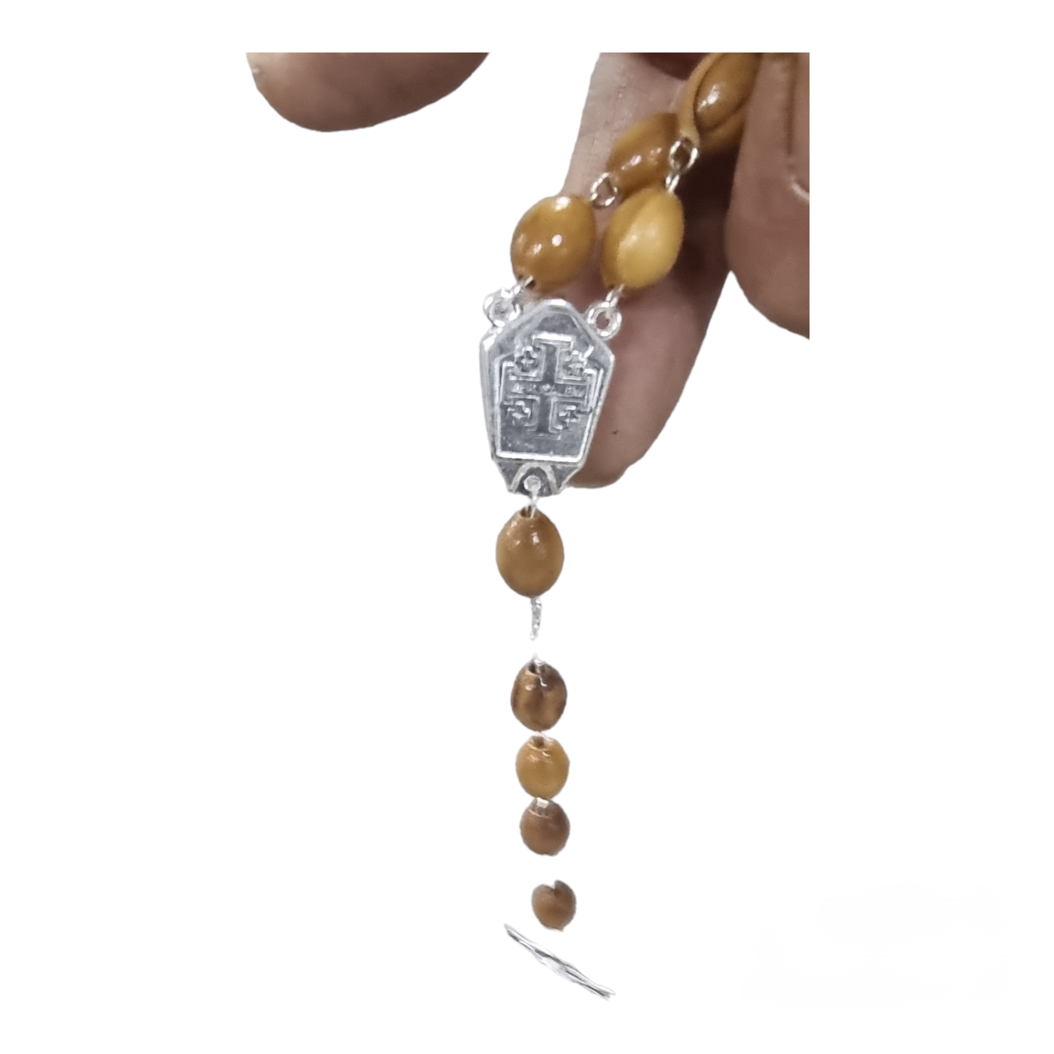 "Divine Connection:  Olive Wood Rosary"