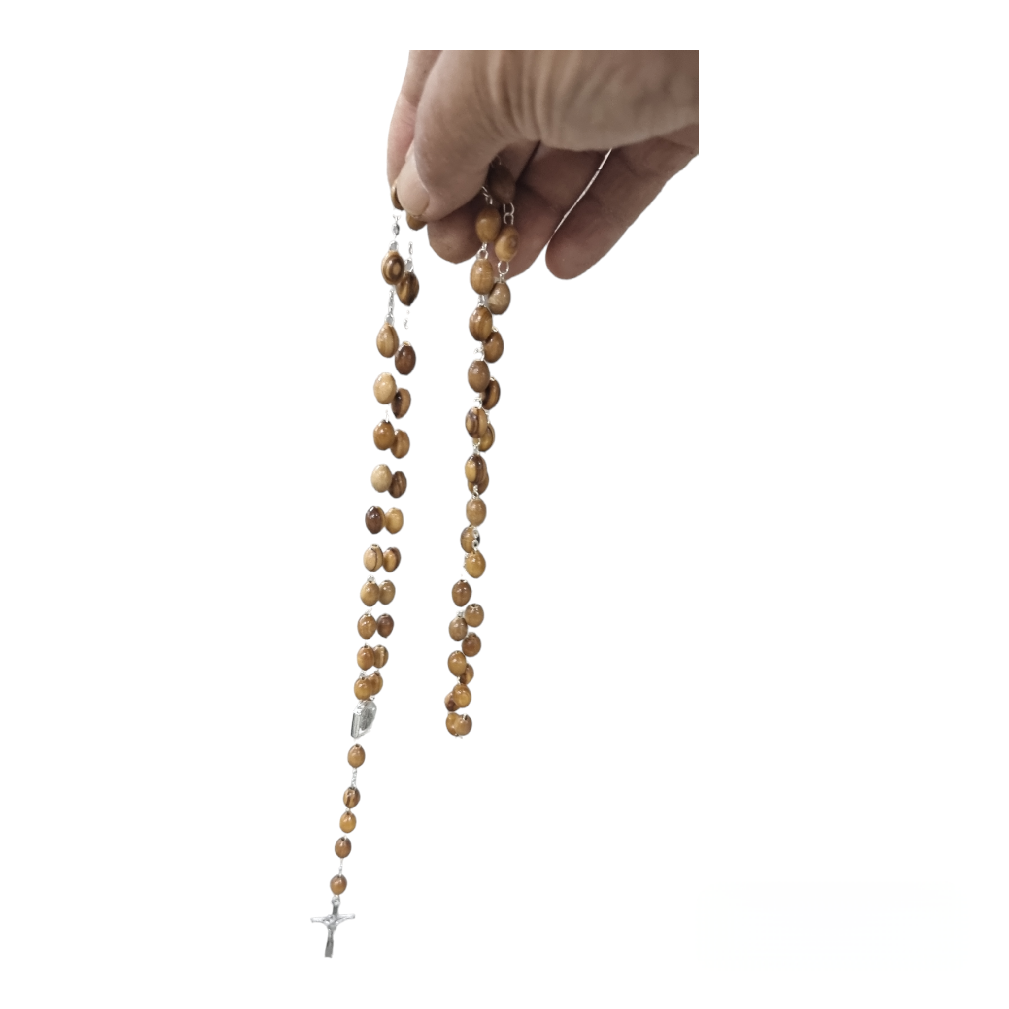 "Divine Connection:  Olive Wood Rosary"