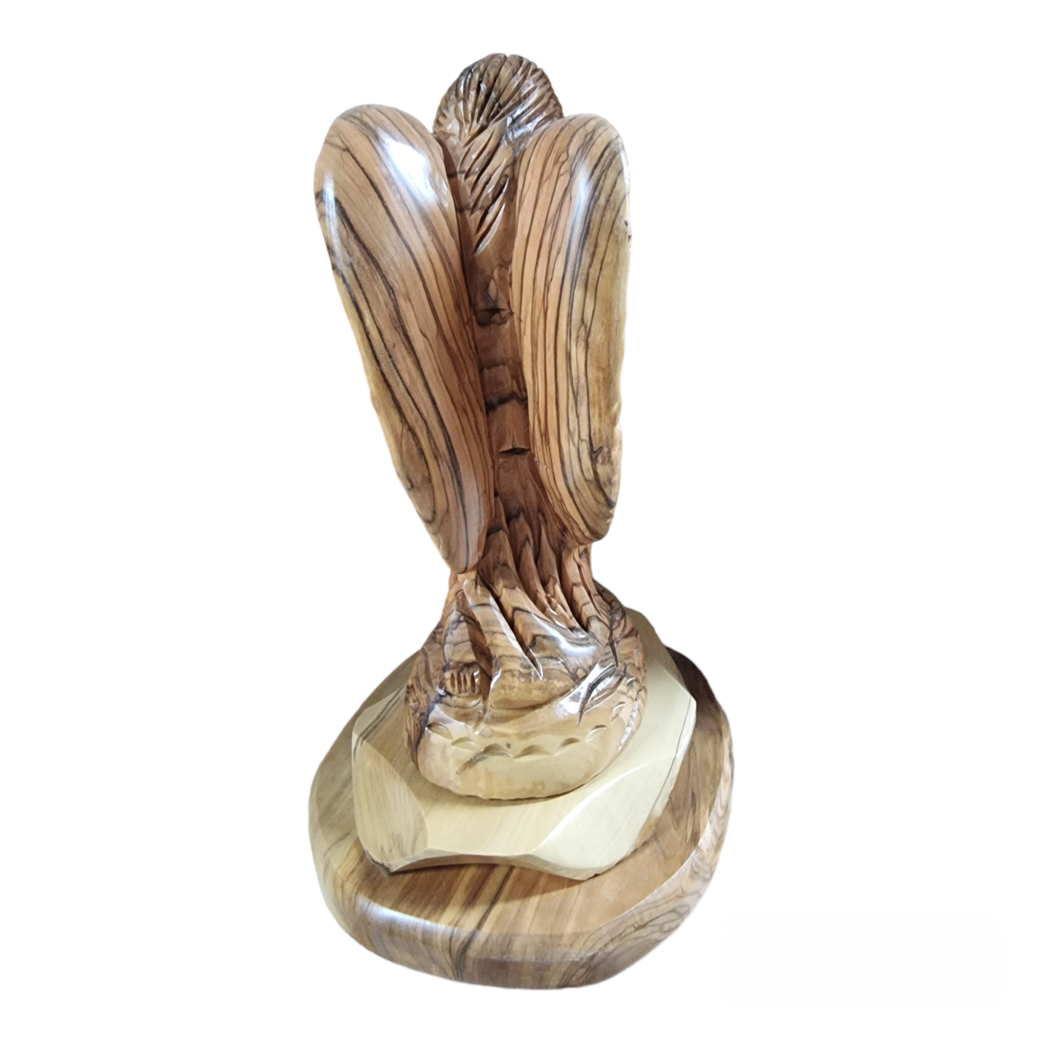 Heavenly Devotion: Olive Wood Kneeling Prayer Angel