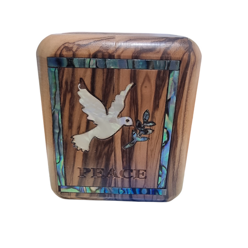 A Dove of Peace: Bethlehem Olive Wood Rosary Box