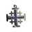 Blue Saphire Sterling Silver Jerusalem Cross