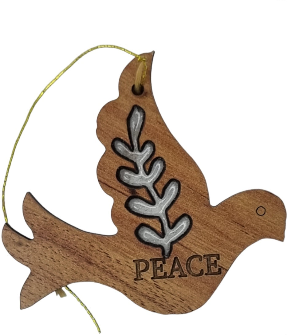 Crafts City Exclusive: Veneer Wood and Resin 12 Christmas Tree Ornaments