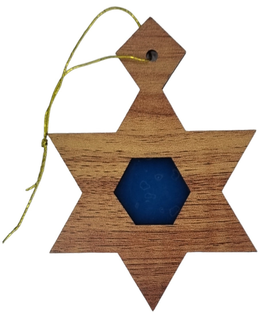 Crafts City Exclusive: Veneer Wood and Resin 12 Christmas Tree Ornaments