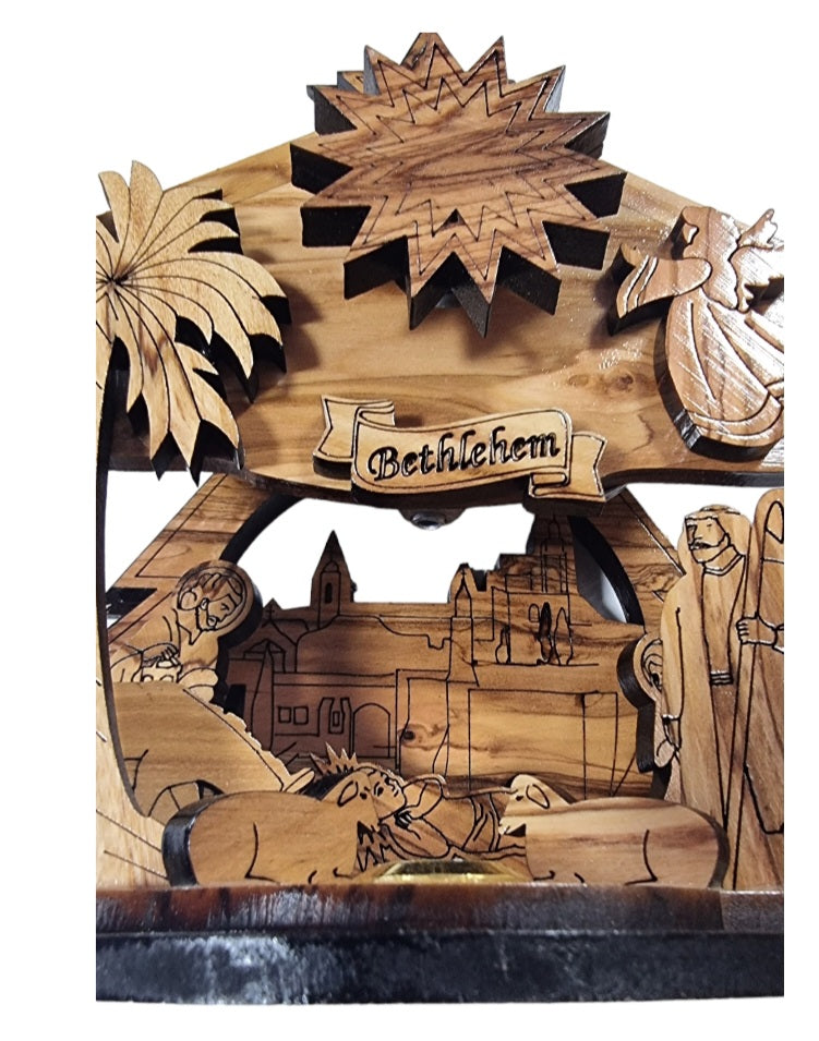 Olive Wood Music Box Nativity Scene: A Beautiful and Meaningful Way to Celebrate Christmas