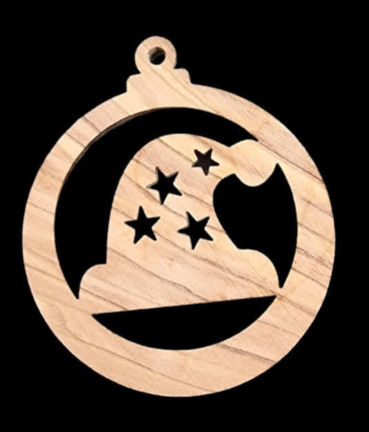 Crafts City Elegance: Limited Edition 20 Laser-Cut Olive Wood Christmas Ornaments Collection"