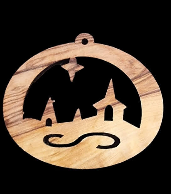 Crafts City Elegance: Limited Edition 20 Laser-Cut Olive Wood Christmas Ornaments Collection"