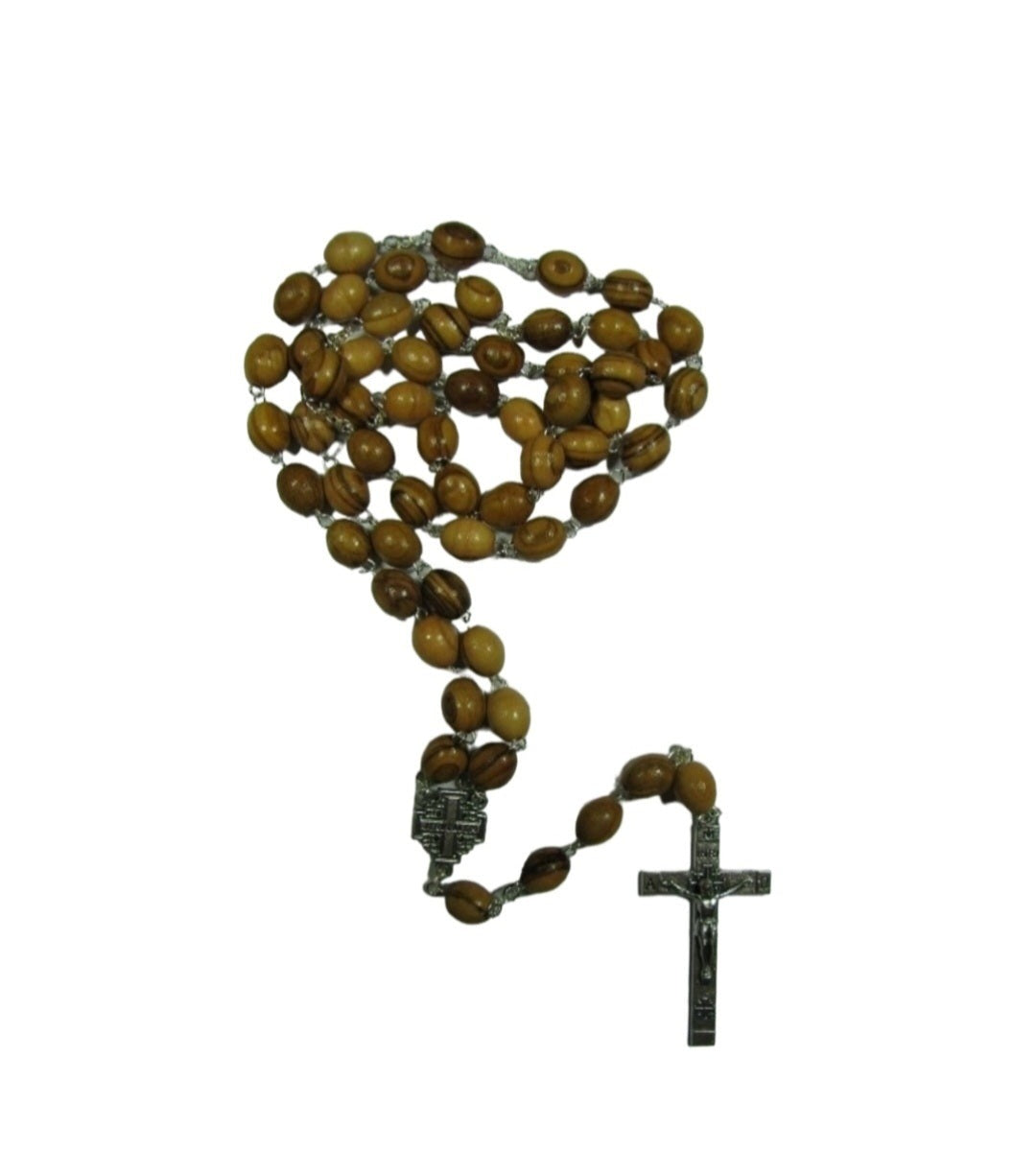 "Woodland Blessings: 53cm Olive Wood Prayer Rosary Bead"