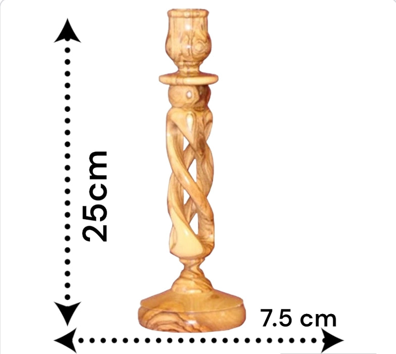 Elegant Olive Wood Candle Holder - Perfect for Adding Warmth to Any Room