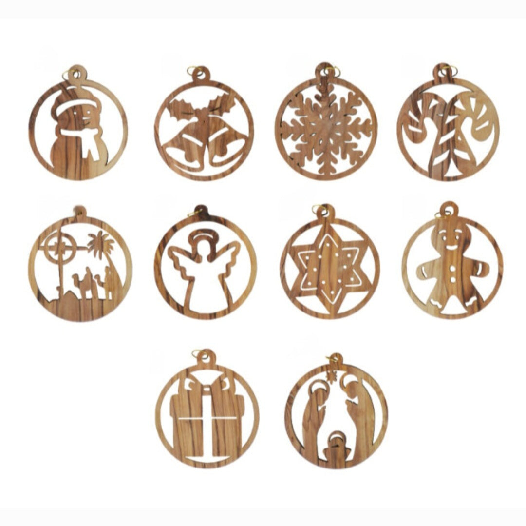 Christmas Magic in Olive Wood: 10 Limited Edition Ornaments