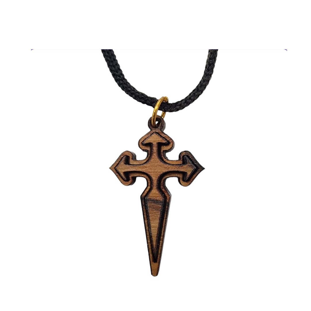 St. James' Cross & Sword in Bethlehem Olive Wood