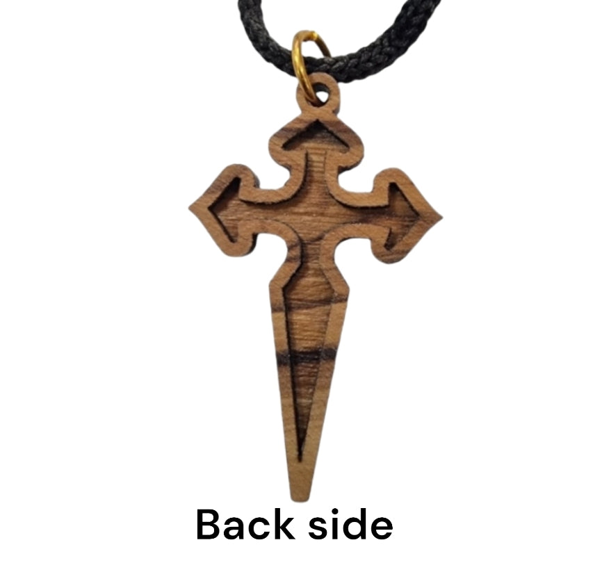 St. James' Cross & Sword in Bethlehem Olive Wood