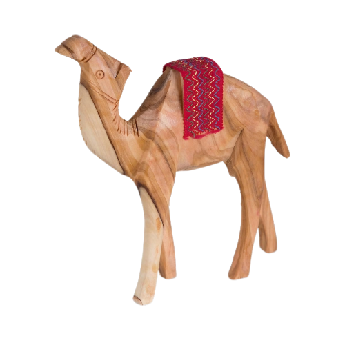 Wooden camel made of olive wood 