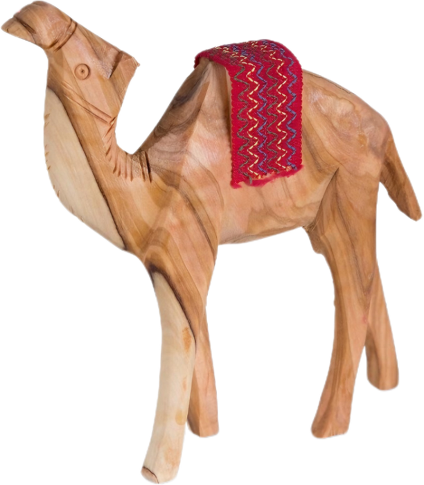 Wooden camel made of olive wood 