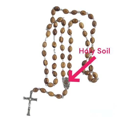 cathlic wooden rosary from Bethlehem