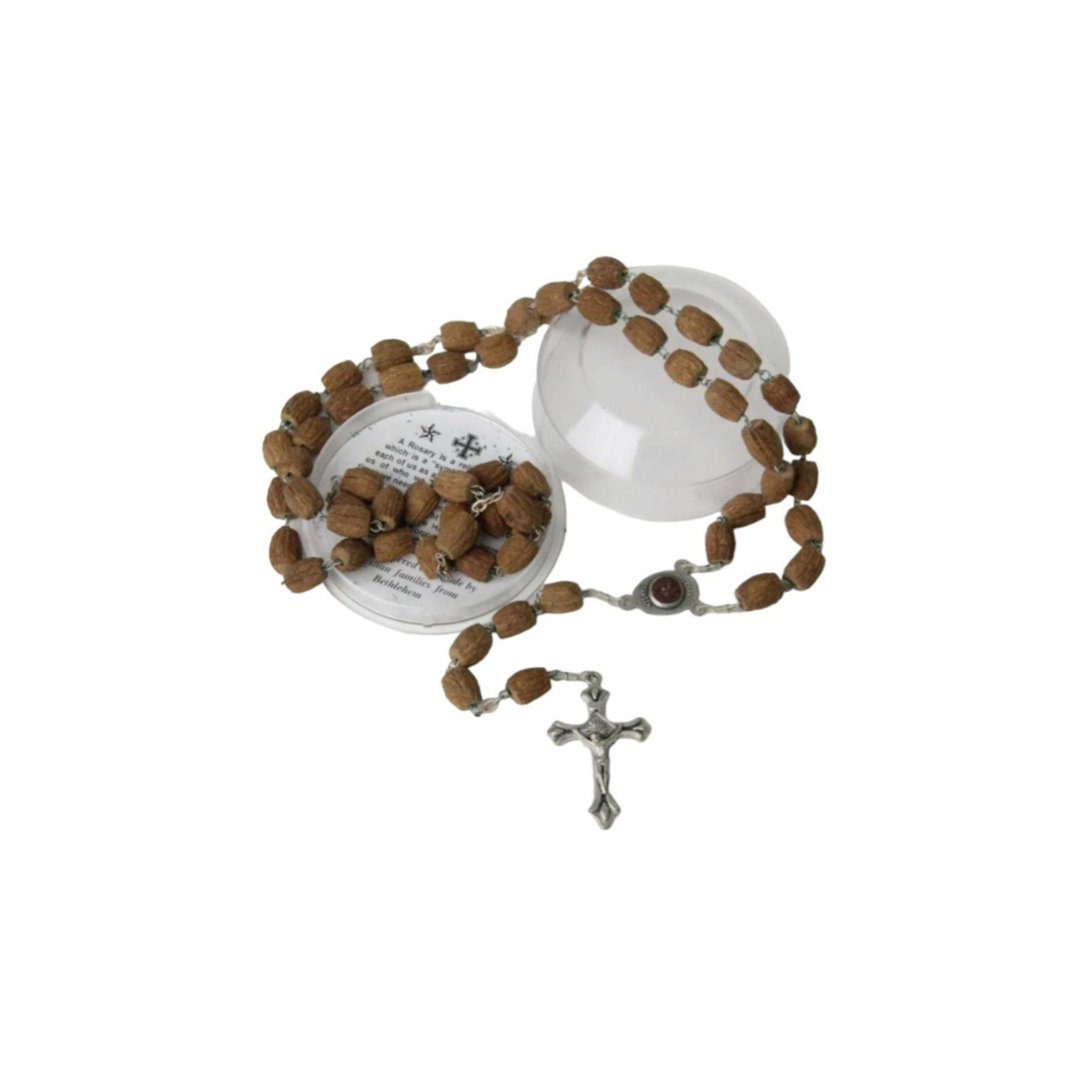 "From Seed to Prayer: 54.5cm Olive Wood Rosary"