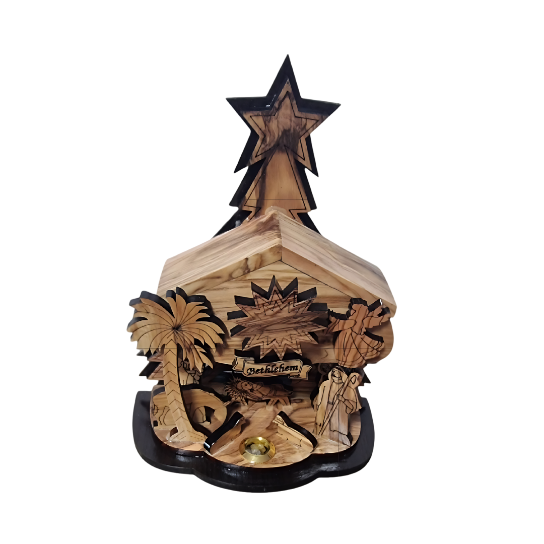 Olive Wood Music Box Nativity Scene: A Beautiful and Meaningful Way to Celebrate Christmas