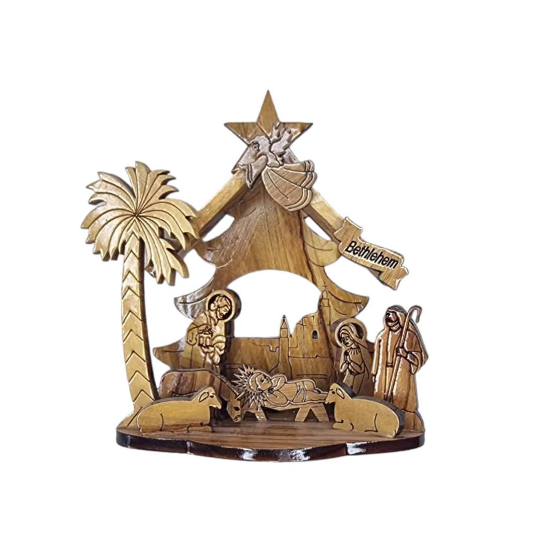 Olive Wood Nativity Scene: A Handcrafted Reminder of the Birth of Christ