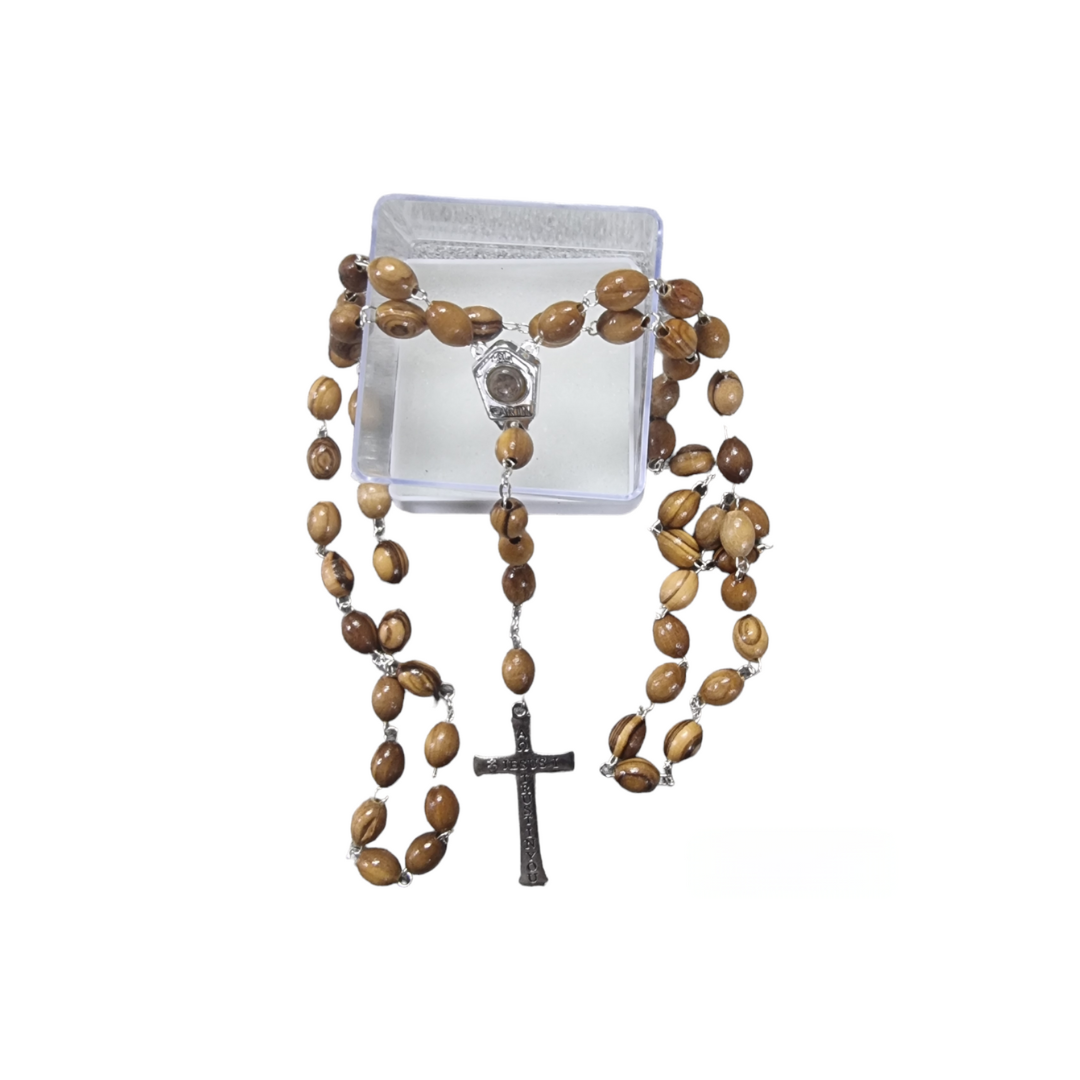 "Divine Connection:  Olive Wood Rosary"