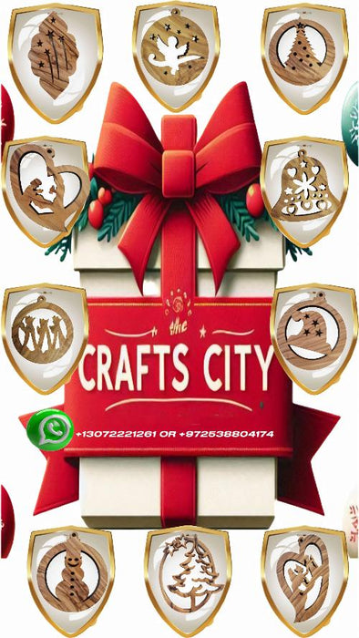 crafts city collection of christmas wood ornaments