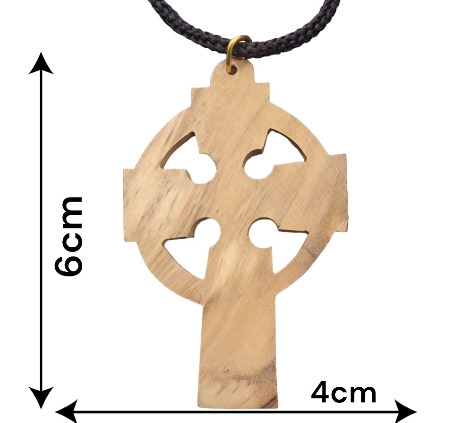 olive-wood wooden cross horiyental view